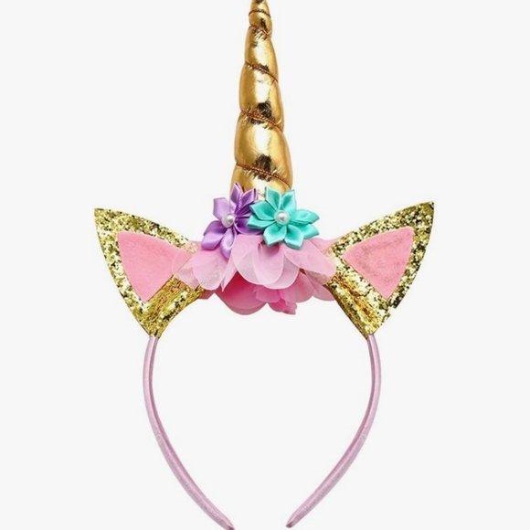 Unicorn Princess Dress for Little Girls With Headband - Picture 5 of 5